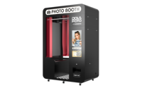 Photomaton Commercial Style Disco, Machine Interactive pour Selfies avec Imprimante Rapide et Appareil Photo Reflex Numérique pour Promotion d'Événements