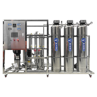 1000LPH deux étapes SS304 osmose inverse ligne complète de production d'eau pure eau distillée