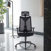 Chaise de bureau à dossier haut réglable avec appui-tête et design moderne Kabel Executive Boss Chair en maille