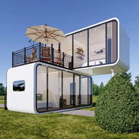 Maison préfabriquée moderne Apple Cabin, maison-capsule intelligente, isolation phonique, étanche, café mobile, gîte, zone touristique