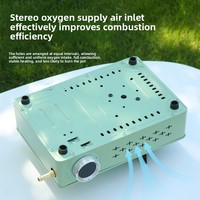 Nouvelle cuisinière à gaz portable d'extérieur avec allumage, au butane, capacité 3-5 personnes, pour camping, fondue et barbecue