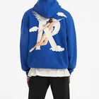 Tendance américaine Couple Hoodie Fog High Street Brodé French Terry Hoodie 450Gsm Baggy Hoodies Unisex - Product Image 5