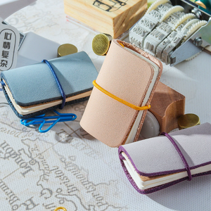 Carnet de notes mini <span class=keywords><strong>TN</strong></span> simple pour le bureau, carnet de notes mignon et coloré en cuir véritable, carnet de notes de voyage de luxe portable - Product Image 3