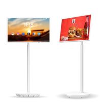 21,5 Zoll Boden stehend Android Digital Signage Video Player Boden stehend Smart Tv tragbarer Fernseher
