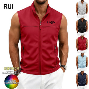 เสื้อกั๊กคาร์โก้ลำลองสำหรับผู้ชาย RUIQUWIN 2026 คอตั้ง ซิป ระบายอากาศ แห้งเร็ว ซับเหงื่อ เหมาะสำหรับกิจกรรมกลางแจ้ง ปีนเขา - Product Image 1