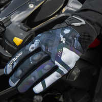 Nouveaux gants de moto électroniques Silicone anti-dérapant écran tactile coloré coupe-vent pour hommes femmes adultes