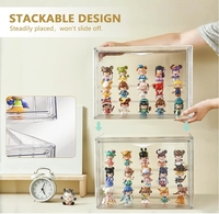 2025 nouveaux produits présentoir personnalisé risersshowcase boîtes en acrylique 3 niveaux présentoir en acrylique transparent pour figurines Pop