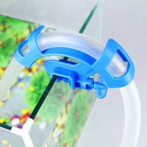 Aquarium Hose <b>Clamp</b> Holder Plastic Circular Hollow Manual Easy Operation For Fish Tank Water Change Maintenance Accessory - Product Image 1