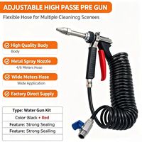 Pistolet à eau haute pression pour moteur, lance télescopique en nylon PA12, équipement de nettoyage industriel, pistolet de lavage de voiture facile à utiliser pour usine