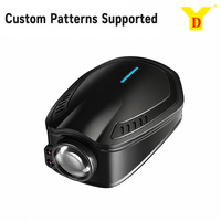 Lampe de bienvenue pour portière de voiture YD, rechargeable, avec projection, détection intelligente, marche/arrêt automatique, 1000 motifs, longue autonomie