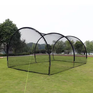 Yüksek kalite taşınabilir beyzbol vuruş kafesi net beyzbol kriket softbol kapalı açık eğitim için golf ağı kafes
