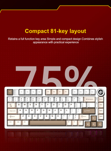 <span class=keywords><strong>Clavier</strong></span> mécanique sans fil LEOBOG Hi75C Pro 75% en aluminium, tri-mode, avec fixation Gasket, échangeable à chaud, RGB, pour le <span class=keywords><strong>gaming</strong></span>, avec bouton rotatif CNC - Product Image 6