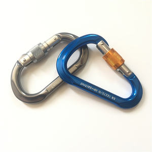 Mousqueton en aluminium 7075, 25kn, en forme de poire, à haute casse avec serrure - Product Image 4