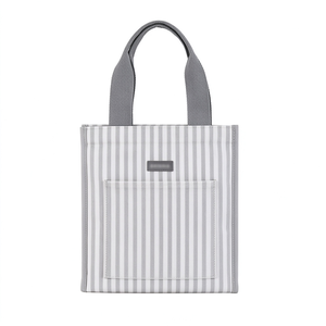 Eco-Friendly Reusable Polyester Waterproof Thermal Lunch Cooler <b>Bag</b> Insulated Zipper Closure Wine-Inspired Design Pearl Wool Big - Product Image 1