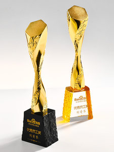 Trofeo de Cristal Personalizado para Premios de Reuniones Anuales, Reconocimiento a Campeones, Empleados Destacados, Trofeo de Empresa con Coloración Gratuita - Product Image 5