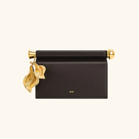 Tas Wanita Jwpei Lady Flower Dekoratif dengan Kancing Magnet, Aksen Logam, Desainer, untuk Tampilan Formal/Kasual, Semua Musim