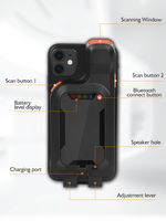 Syble – téléphone Portable C22, Clip arrière 2D, dent bleue, Portable, QR, sans fil, lecteur de codes-barres, Support de téléphone