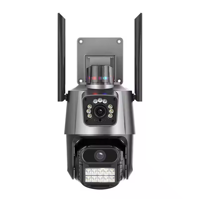 6MP Dual Lens Ptz Camera Outdoor 2-Way Audio Smart Home Ai Tracking Motion Detection Icsee Monitor Ip Cameras With Wifi