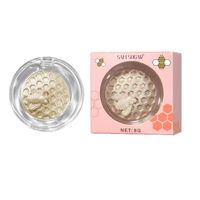 Petit surligneur abeille sculpté en 3D Poudre éclaircissante compacte pour ombre à paupières Surligneurs d'ombre de nez