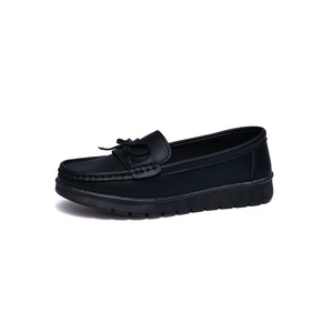 Nouvelles Chaussures d'été en Cuir Véritable pour Femme, Polyvalentes, Décontractées, à Nœud Papillon, Confortables, à Semelle Souple, Type Mocassins pour Maman - Product Image 6