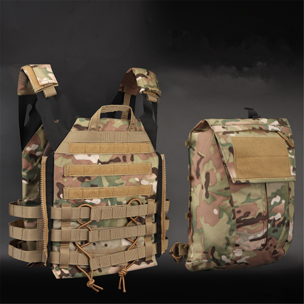 実物生地使用 modi製 JPCプレートキャリア バックパネル付き TMC Crye Precisionタイプ Pouch ZIP-ON パネル 2.0 プレート