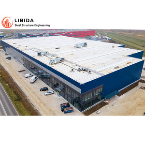 आधुनिक डिजाइन शैली औद्योगिक गोदाम पूर्वनिर्मित कार्यशाला निर्माण अनुकूलित स्टील संरचनाओं वाणिज्यिक कार्यालय भवन - Product Image 2