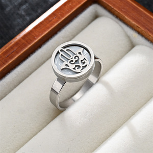 Wasserdichter und anlaufgeschützter Schmuck, Hexenring, Gothic-Ringe, Vintage-Schmuck, Herrenmode-Accessoires - Product Image 3