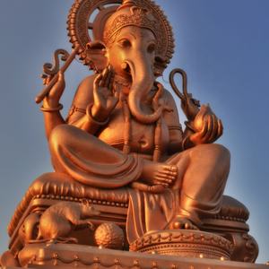 รูปปั้นพระ<span class=keywords><strong>พิฆเนศ</strong></span>ทองสัมฤทธิ์โบราณคุณภาพสูงสำหรับวัด - Product Image 2