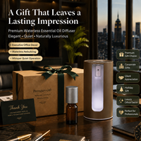HIITII Meilleur diffuseur d'huiles essentielles sans eau, cadeau de Noël, diffuseur d'arômes professionnel de luxe pour voiture, bureau, hôtel, rechargeable