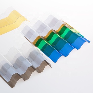 Lámina de policarbonato transparente de 1 pulgada, blanco lechoso, techo de policarbonato corrugado ondulado, 1mm, 0,8mm - Product Image 3