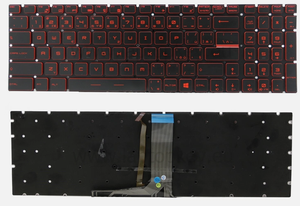 Teclado para Portátil NORDIC PORTUGUESE CZECH US para <span class=keywords><strong>MSI</strong></span> GE62 GF72 <span class=keywords><strong>GL63</strong></span> GP73 GS60 GT63 GV72 GX62 PE62 PL72 GX62 6QD Retroiluminado - Product Image 6