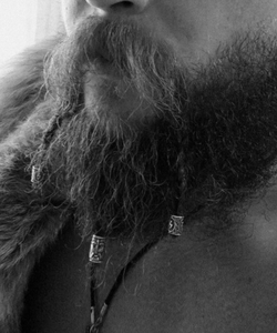 Hebilla para <span class=keywords><strong>Barba</strong></span> Vikinga, Anillo para Cabello Trenzado, Estilo Hip Hop Punk Hippie, Accesorio para la Cabeza con Cuentas de Orificio Grande, Aleación para Hombre y Mujer - Product Image 6