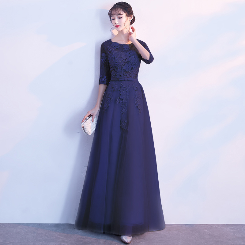 Navy blue long 217