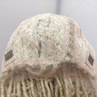 Nouveautés Perruque en dentelle sans colle, style Boho Micro Sister, en cheveux synthétiques au toucher gel doux, effet crochet, Faux Butterfly Locs, base en soie