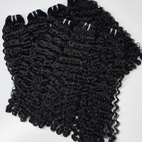 Fasci di Capelli Ricci Birmani Grezzi Vergini Grado 10A, Colore Naturale Lucido, Capelli Umani Morbidi con Ricci Attorcigliati, Doppia Trama, Punte Piene, All'Ingrosso