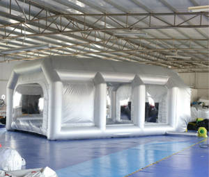 210 tente transparente de dôme de <span class=keywords><strong>camping</strong></span> gonflable d'igloo de publicité blanche d'Oxford avec la lumière menée - Product Image 3