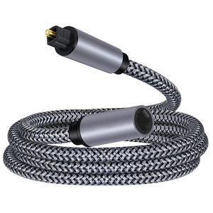 Rallonge audio à fibre optique de 5m mâle à femelle Port carré 5.1 canaux pour connecteur AUX de Microphone vidéo haut-parleur - Product Image 1
