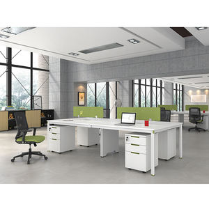 Station de bureau moderne en métal et bois, bureau, table de haute qualité, prix d'usine - Product Image 4