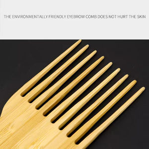 Peine de Barbería con Logotipo Personalizado a Bajo Precio, Peine de Dientes Anchos, Peine de Madera con Mango - Product Image 2