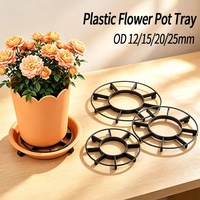 Socle de pot de fleurs 12-25 cm, support de drainage en plastique respirant, support pour plantes, empêche la pourriture des racines des plantes