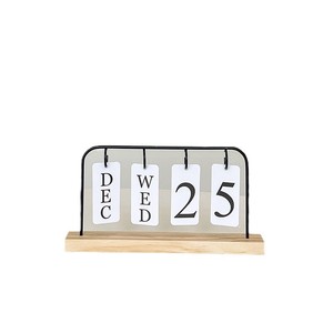 Decoración Minimalista y Elegante para el Hogar, Calendario de Madera con Diseño Artístico, Adornos de Escritorio - Product Image 3