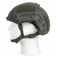 Casco Táctico AT-FG — Construcción en UHMWPE/Aramida/Kevlar, Equipo Funcional para Exteriores, para Simulación de Entrenamiento y Protección