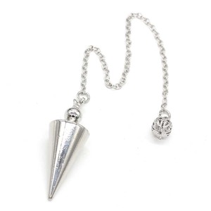 Pendoli in Metallo HY per Rabdomanzia, Pendolo a Cono a Spirale, Colore Rame Antico, Oro, Argento, Piramide, Reiki Spirituale - Product Image 2