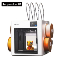 Imprimante 3D multicolores Snapmaker U1 avec système de changement d'outil SnapSwap 5s sans outil, dotée de
