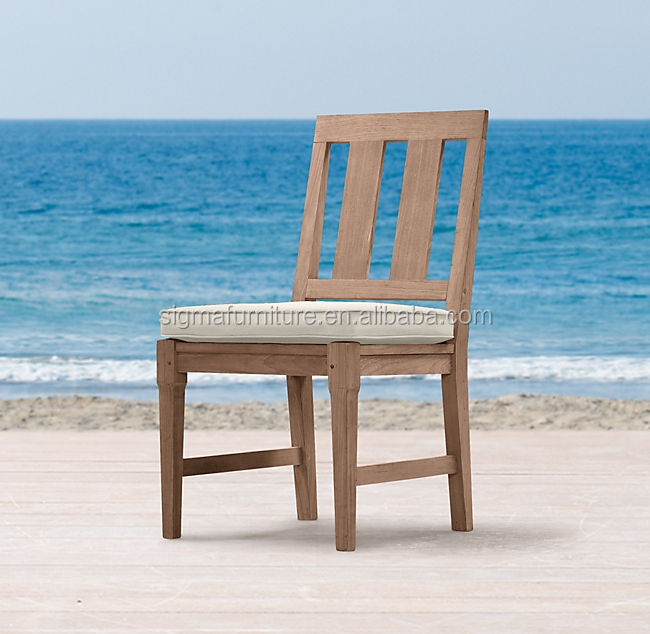 simple style garden outdoor furniture patio furniture teak rectangular dining table and chairs dining set