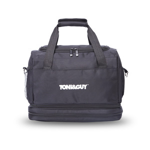 Toni&Guy <b>Tool</b> Duffle Bag Black Double Handle Multi Function Beauty <b>Storage</b> Bag for Hair Care Makeup - Product Image 4