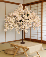 Neuer Bestseller Japanischer Sakura-Baum Maßgefertigte Rosa Kirschblüten Künstliche Umweltfreundliche Seiden-Plastik-Blumen für Hochzeit Abschluss Zuhause