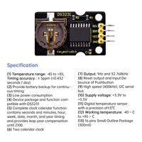 Módulo de Reloj DS3231 para Programación STEM Keyestudio para Arduino