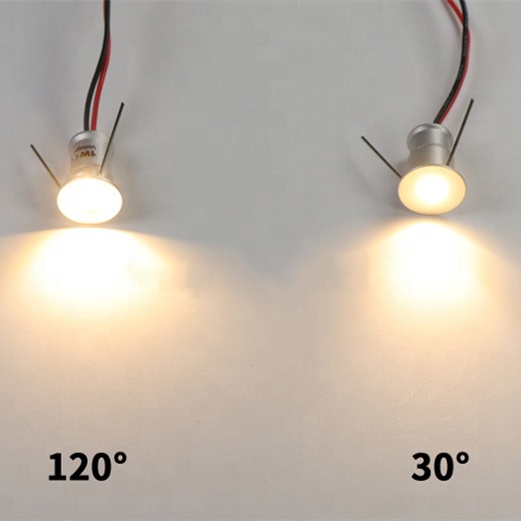 DYKUWEY Led inbouwspot,12V,1W mini led spot, IP65, gat 16 mm