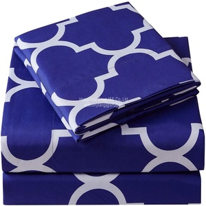 Bộ Ga Trải Giường Phong Cách In Ấn Bán Chạy 2022 Vỏ Gối Bộ Ga Trải Giường Bằng Vải Lanh Khách Sạn Bộ 4 Món Ga Trải Giường - Product Image 6